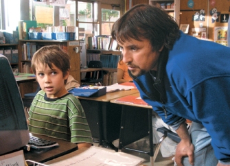 Period Piece: Ellar Coltrane and director Richard Linklater check out some very dated hardware